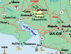 Ver Mapas de Costa Rica
